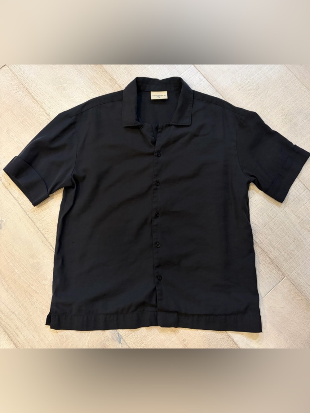 Young LA Button Up Shirt with Camp Collar
